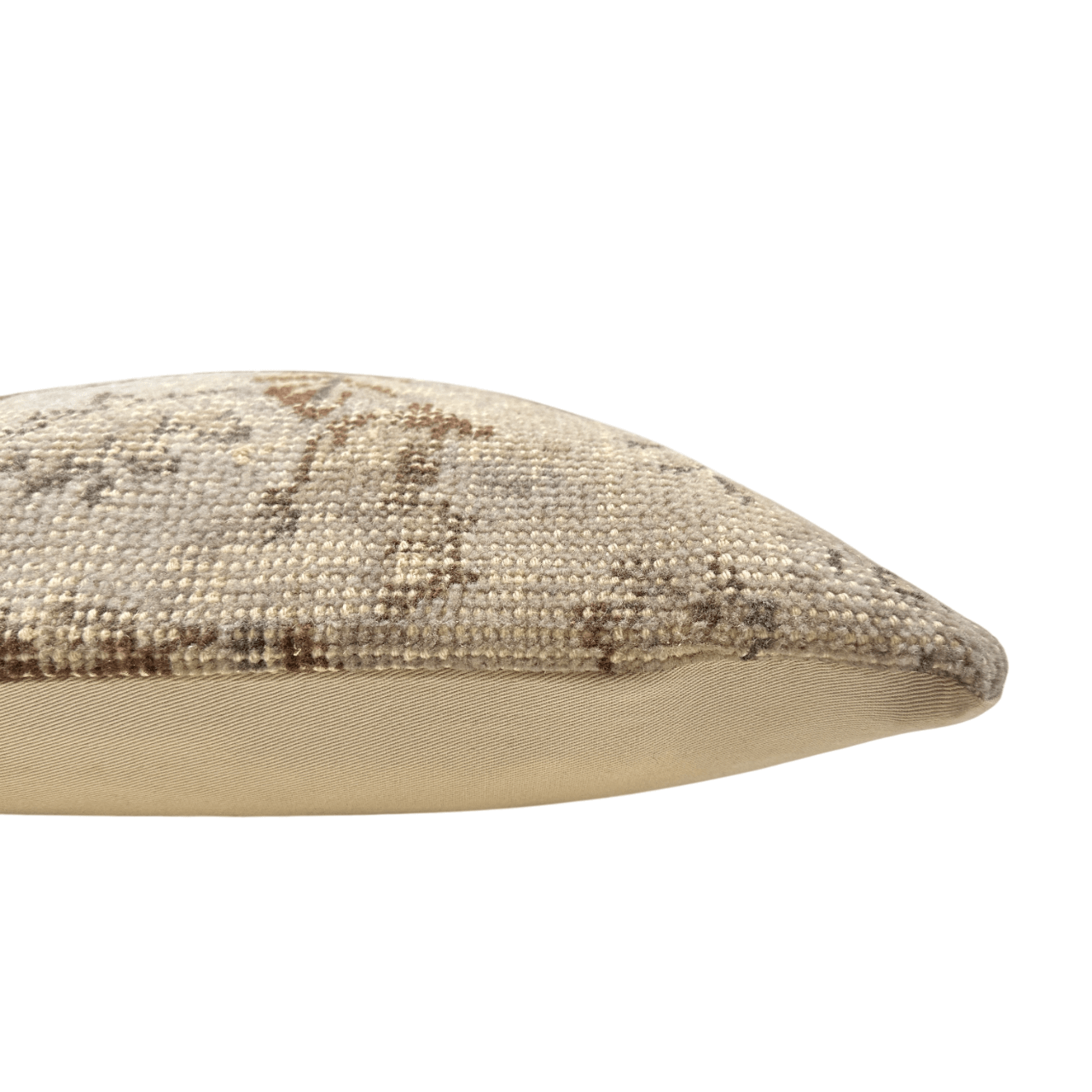 Turkish Antiqued Wool Rug Pillow 15"x15"