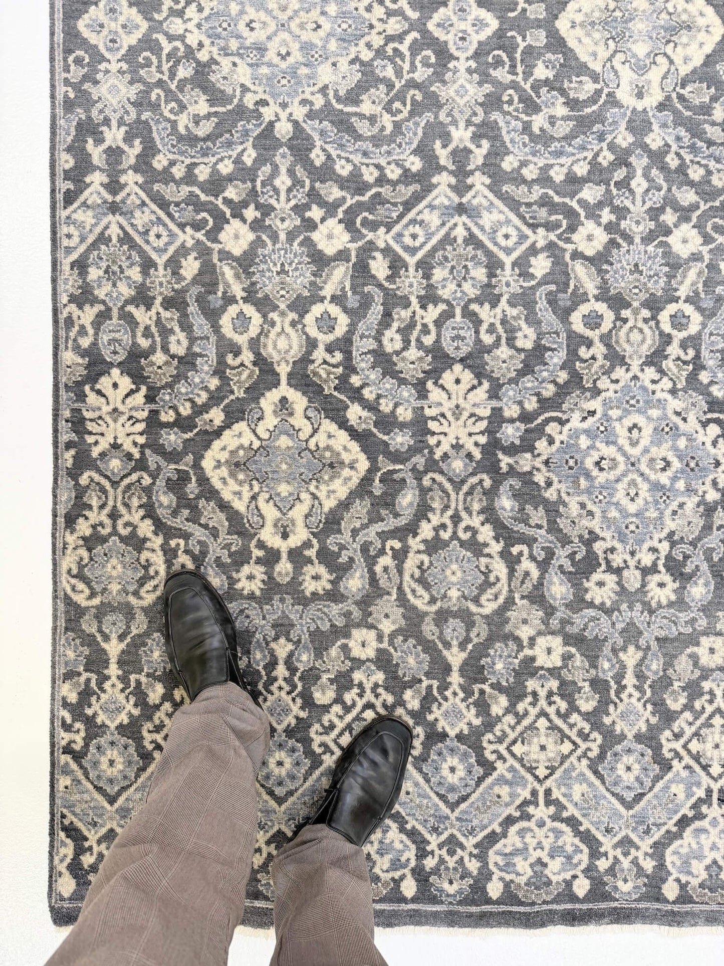 Transitional Design (6x9) dark gray/light blue