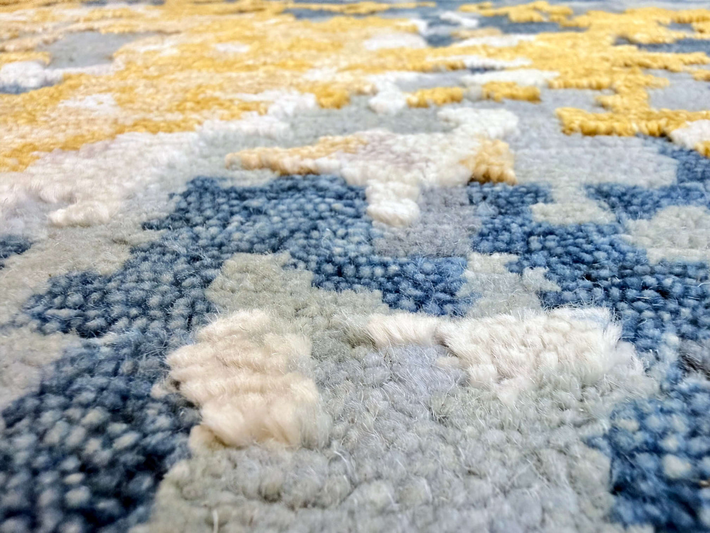 Contemporary Abstract (6x9) blue/gold