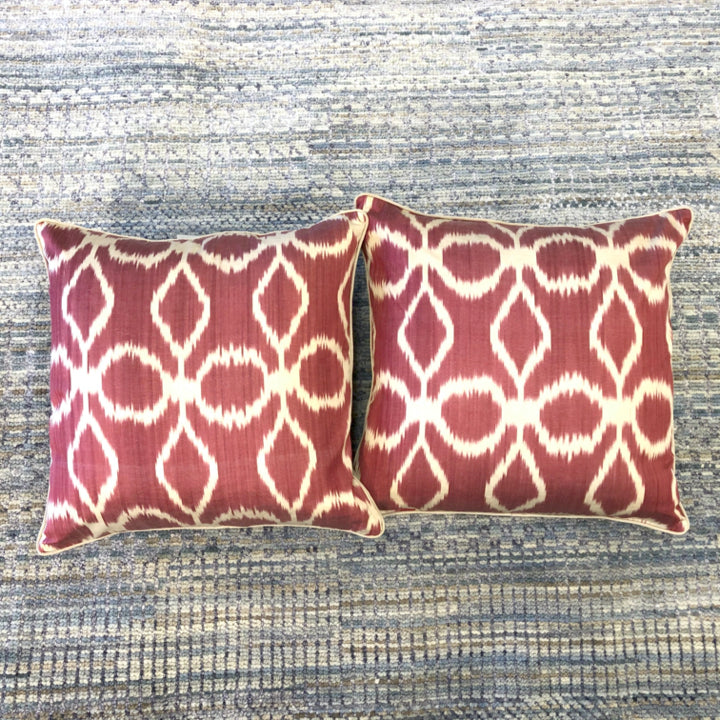 Silk Ikat Pillows (15" Sq)