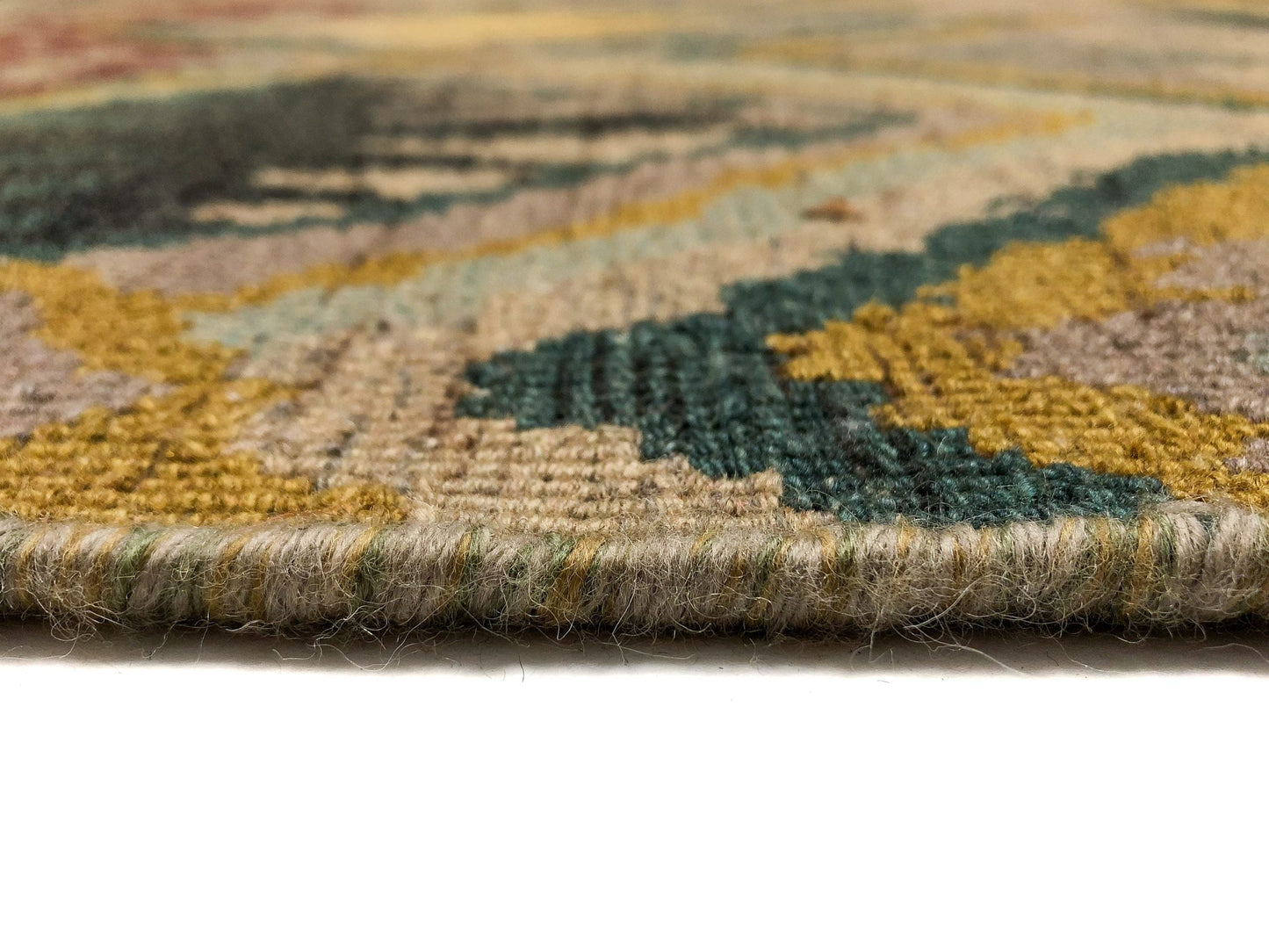 Reversible/2-Sided Ikat Design (6' Square) multicolor