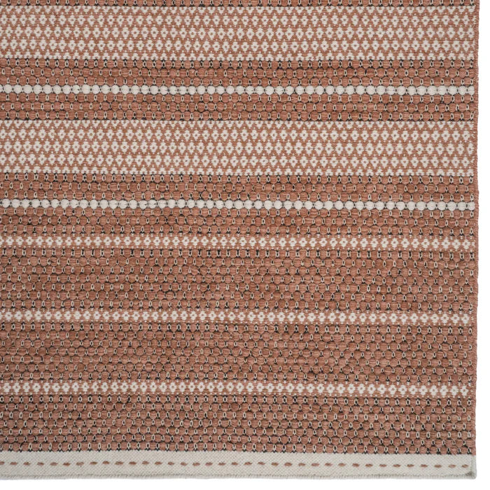 Enhanced details on Rust area rug in Alpine Collection