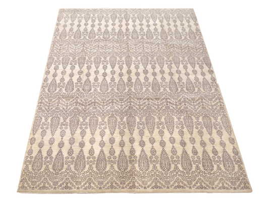 Arabesque (8x10) ivory/gray