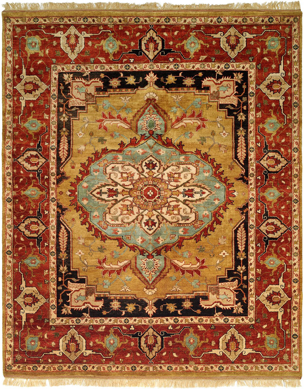 Belgrade Collection 15072 Gold/Rust – Kirishian Rugs