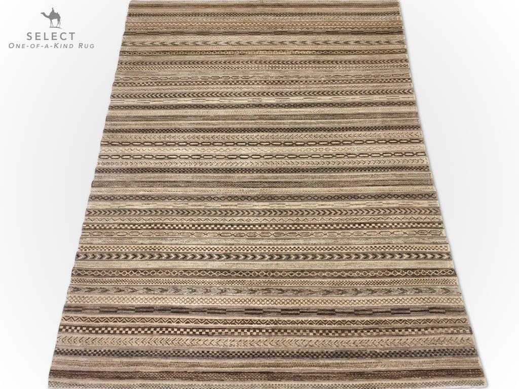 Souf hand-woven/knotted high/low pile (5x7)