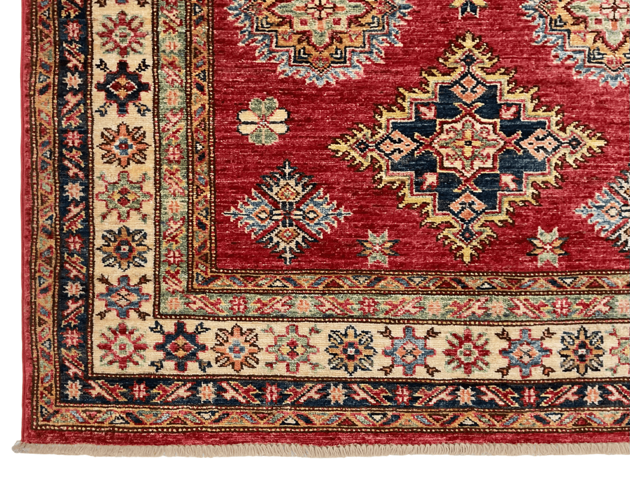 Super Kazak (3'11"x6'02") red/ivory