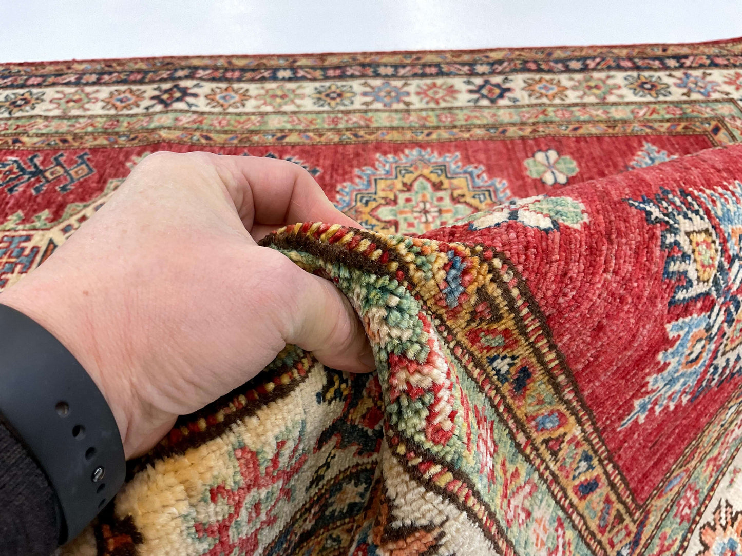 Super Kazak (3'11"x6'02") red/ivory