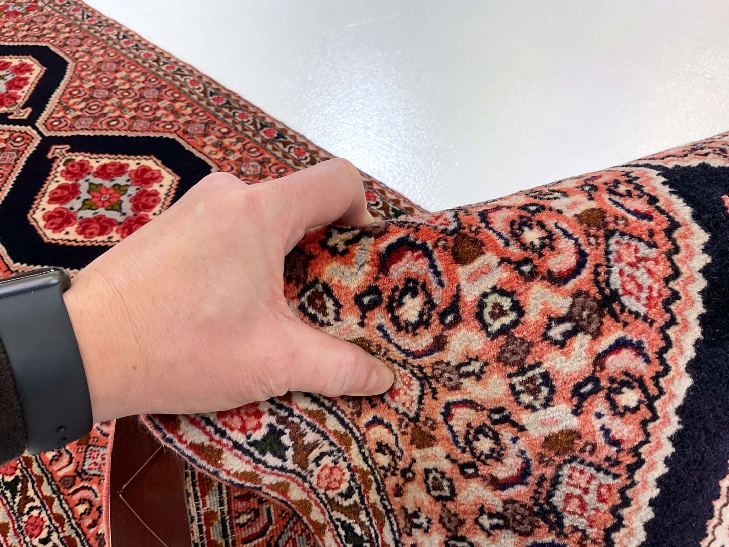 Bijar 1'10" x 8'08" nav/ros