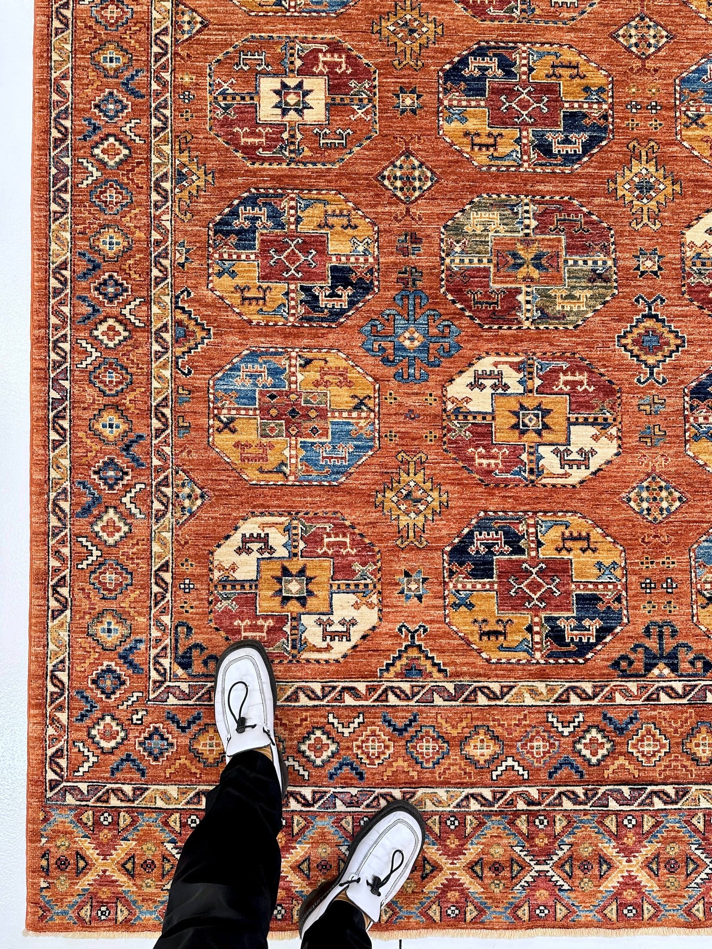 Turkoman Bokhara 8'10"x12'04" rust