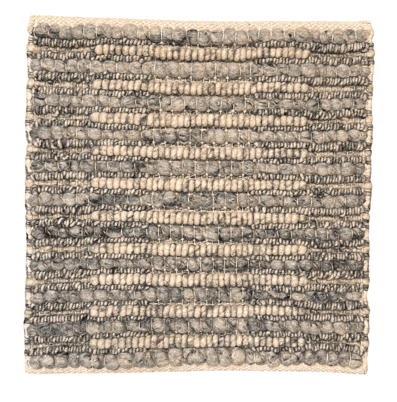 Textured wool 18"x18" square (undyed gray)