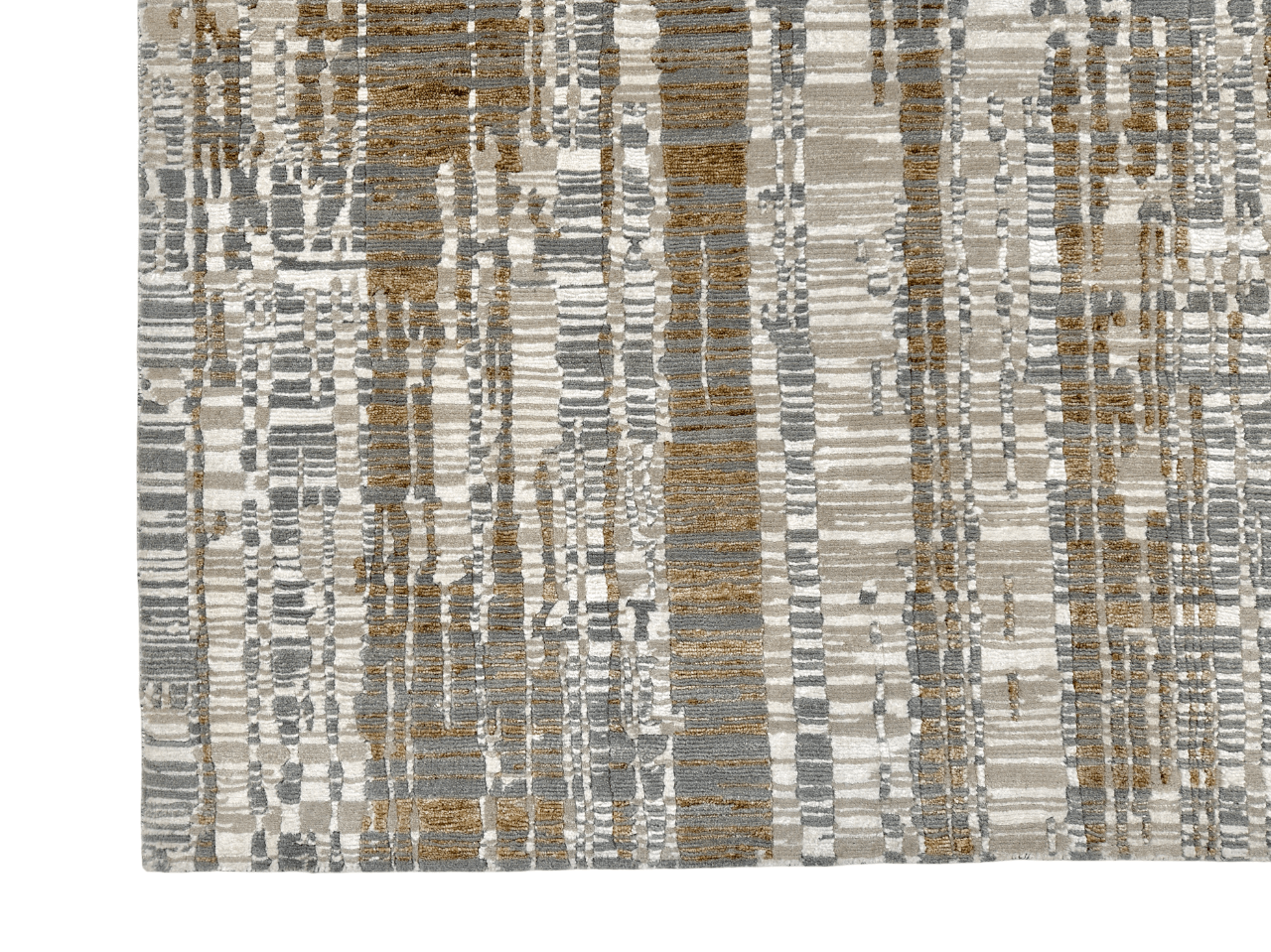 Carved, Modern Tibetan-Style 6x9 (ivory/gold)