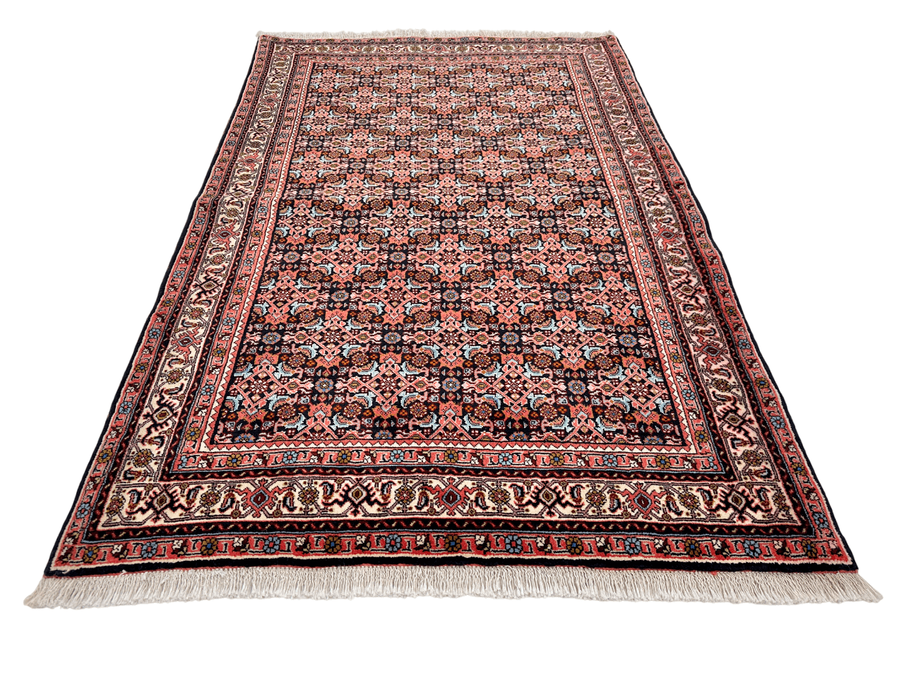 Bijar Herati 3'08"x5'09" navy/ivory