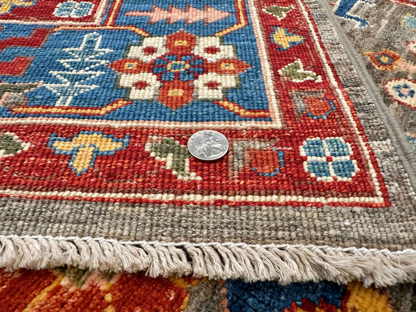 Afghan Ariyana (3'11"x5'09") brown/blue