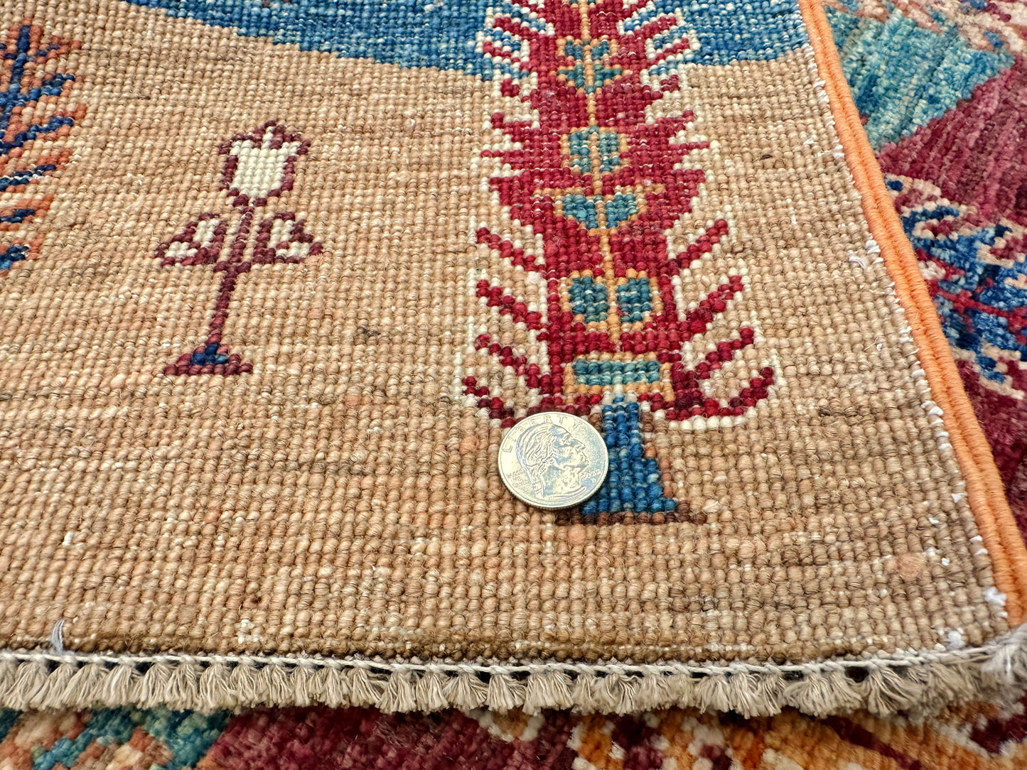 Afghan Gabbeh - Trees (3'05"x5'01") multicolor/rust