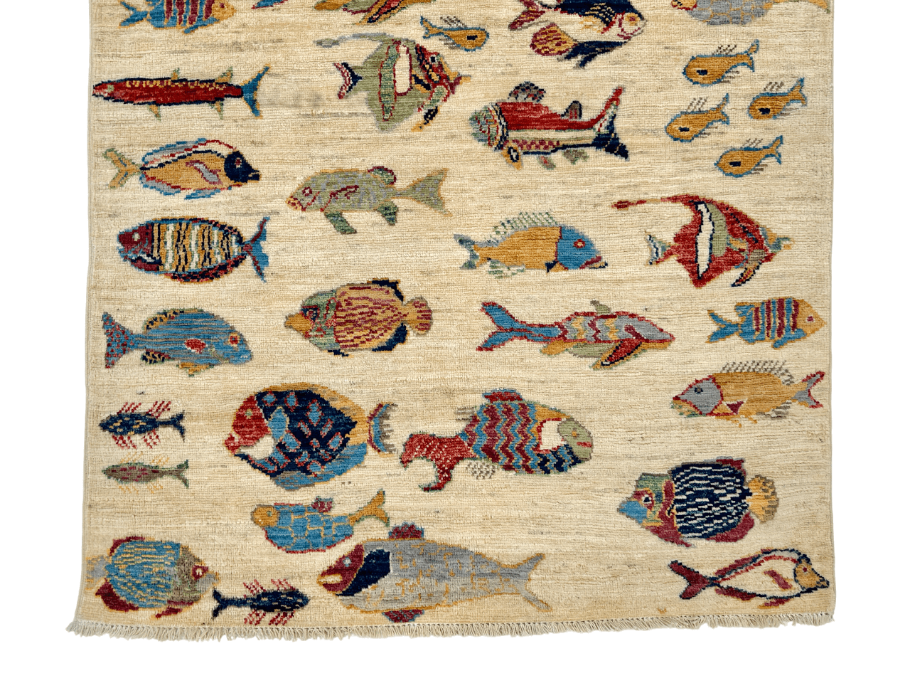 Ariyana-Oceanic Fish (3'04"x4'05") ivory/multicolor