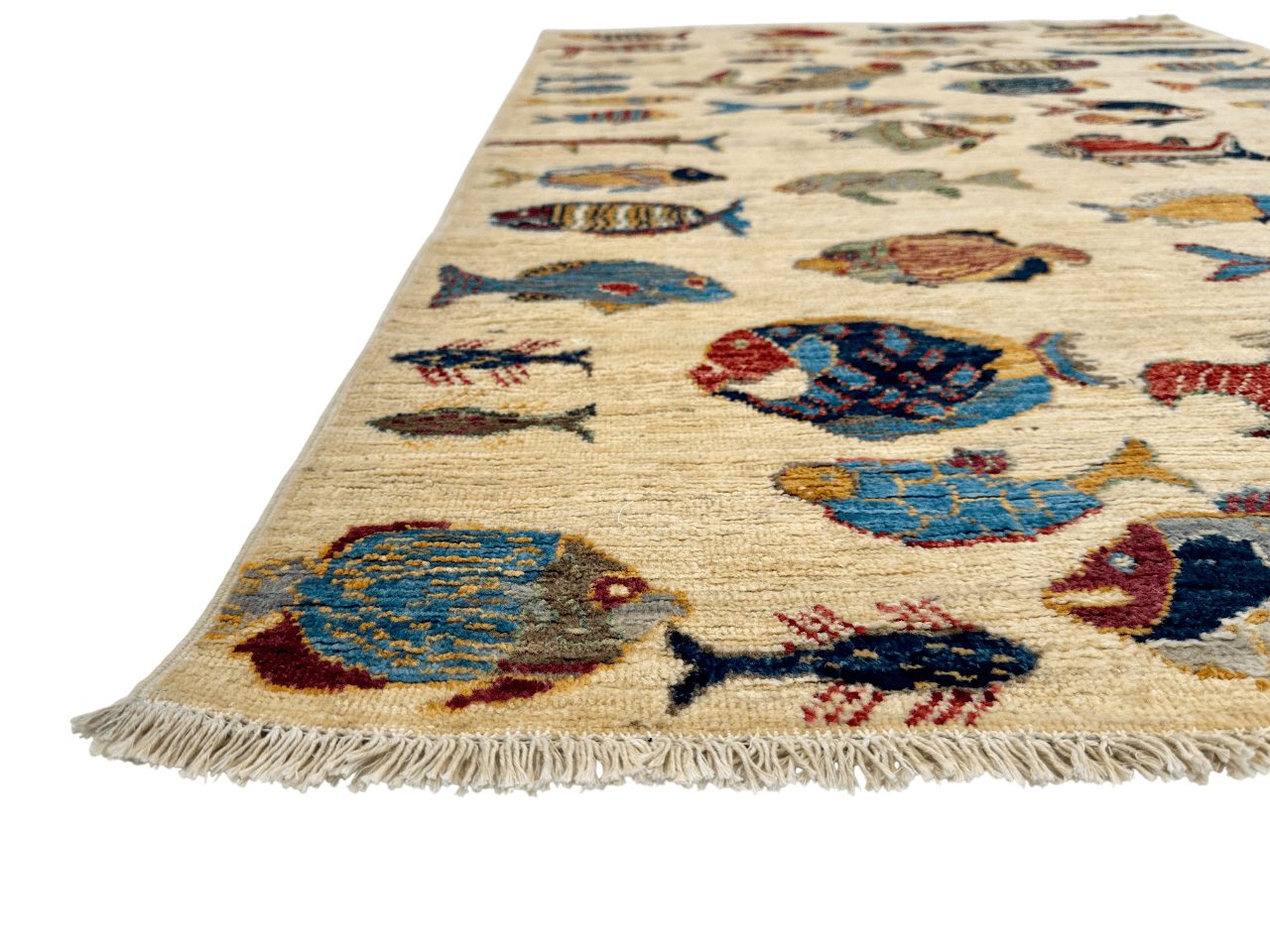 Ariyana-Oceanic Fish (3'04"x4'05") ivory/multicolor