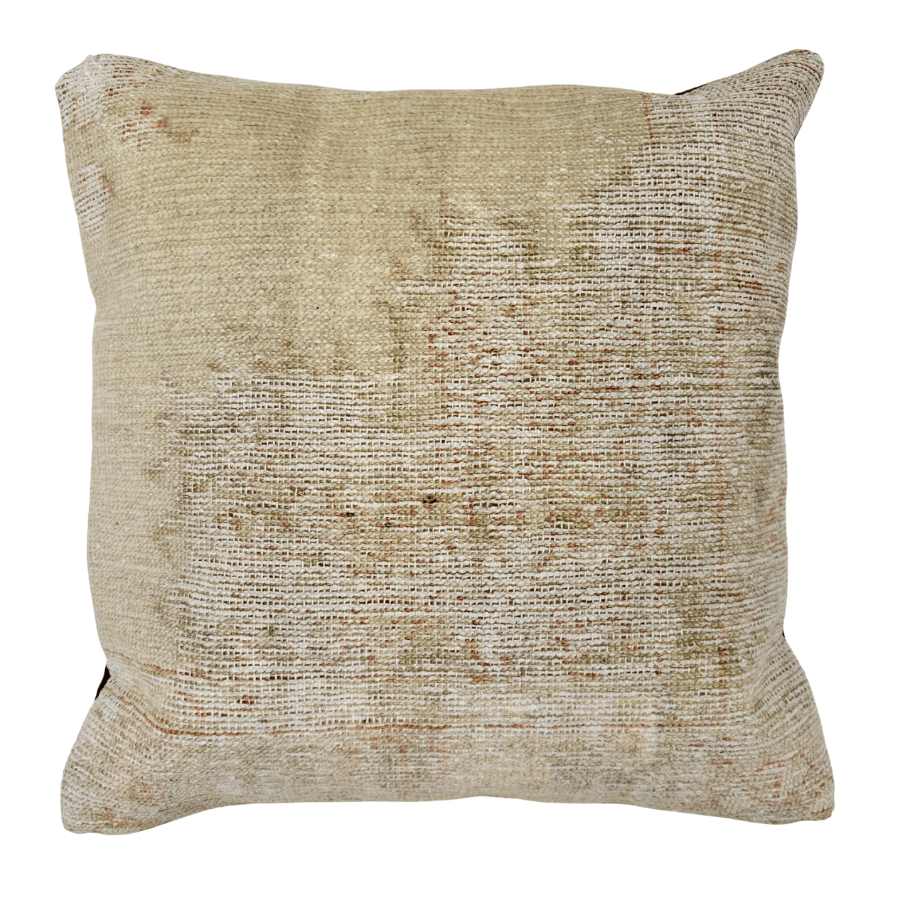 Distressed Oushak Pillow (down-filled) 19"x19"