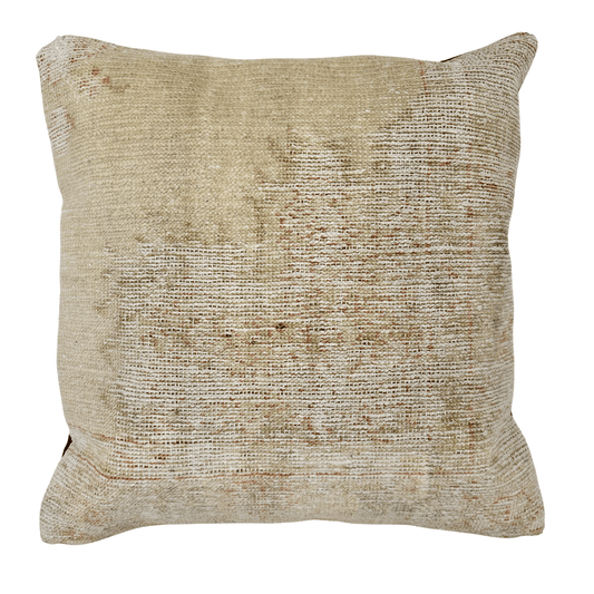 Distressed Oushak Pillow (down-filled) 19"x19"