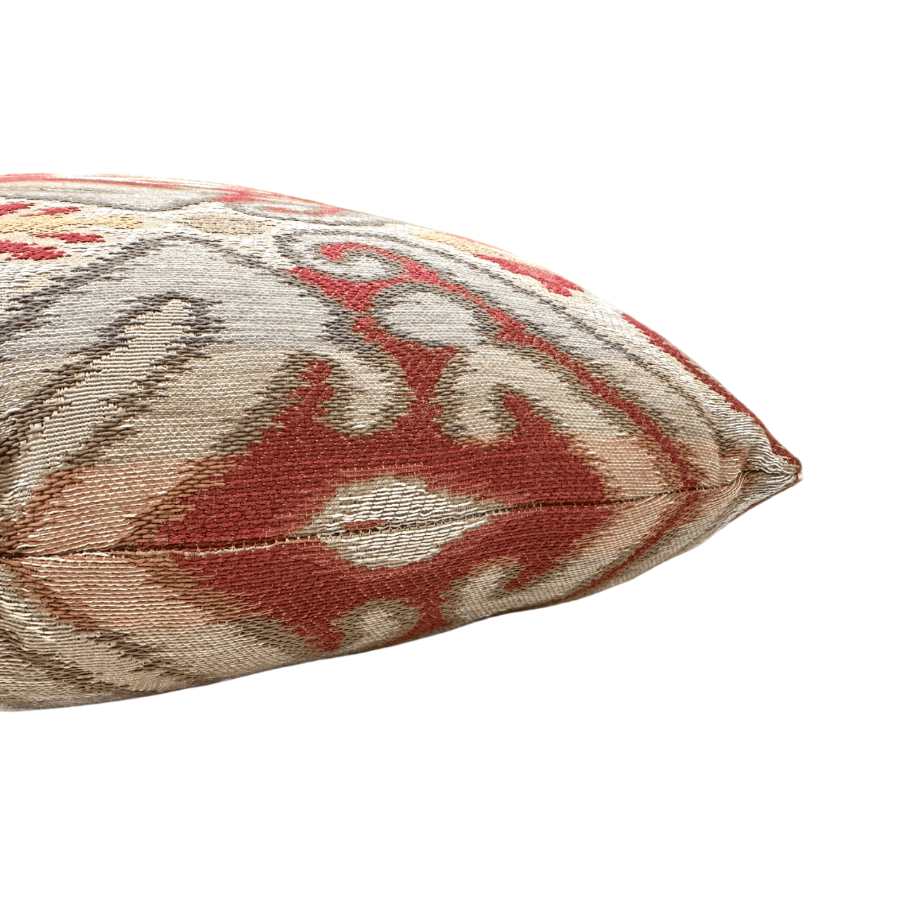 Down-Filled Ikat Lumbar Pillow 14"x22"