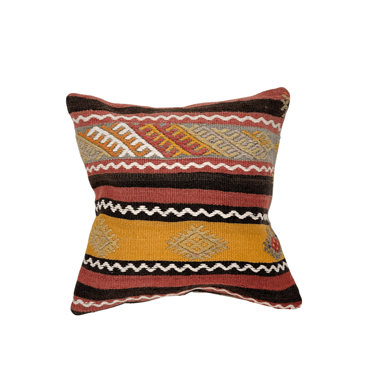 Turkish Kilim Pillow 16"x16"