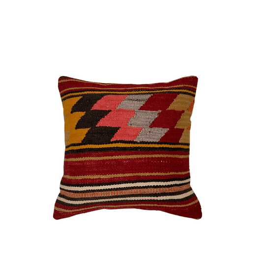Turkish Kilim Pillow 16"x16"