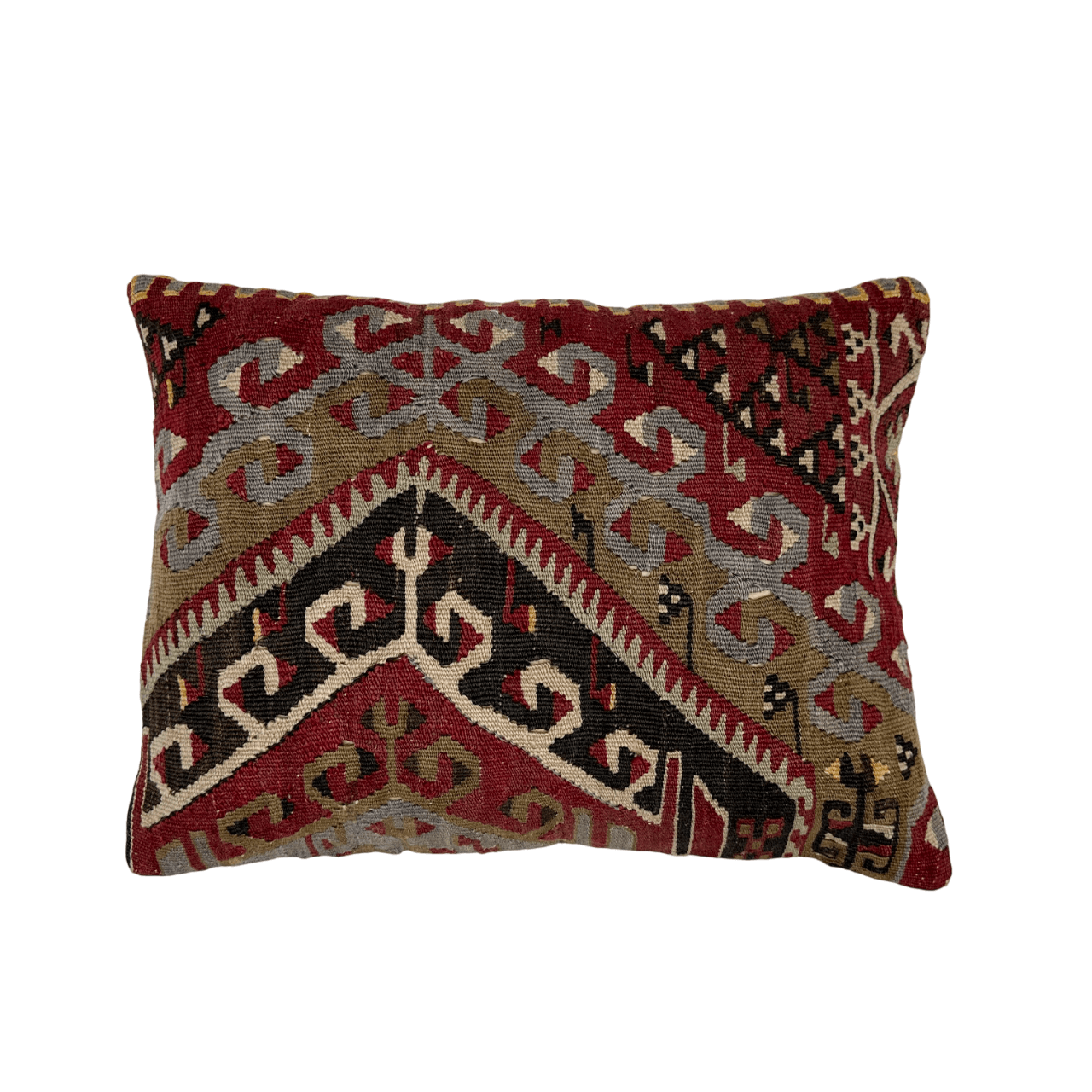 Wool Kilim Flat Weave Pillow 13"x18"