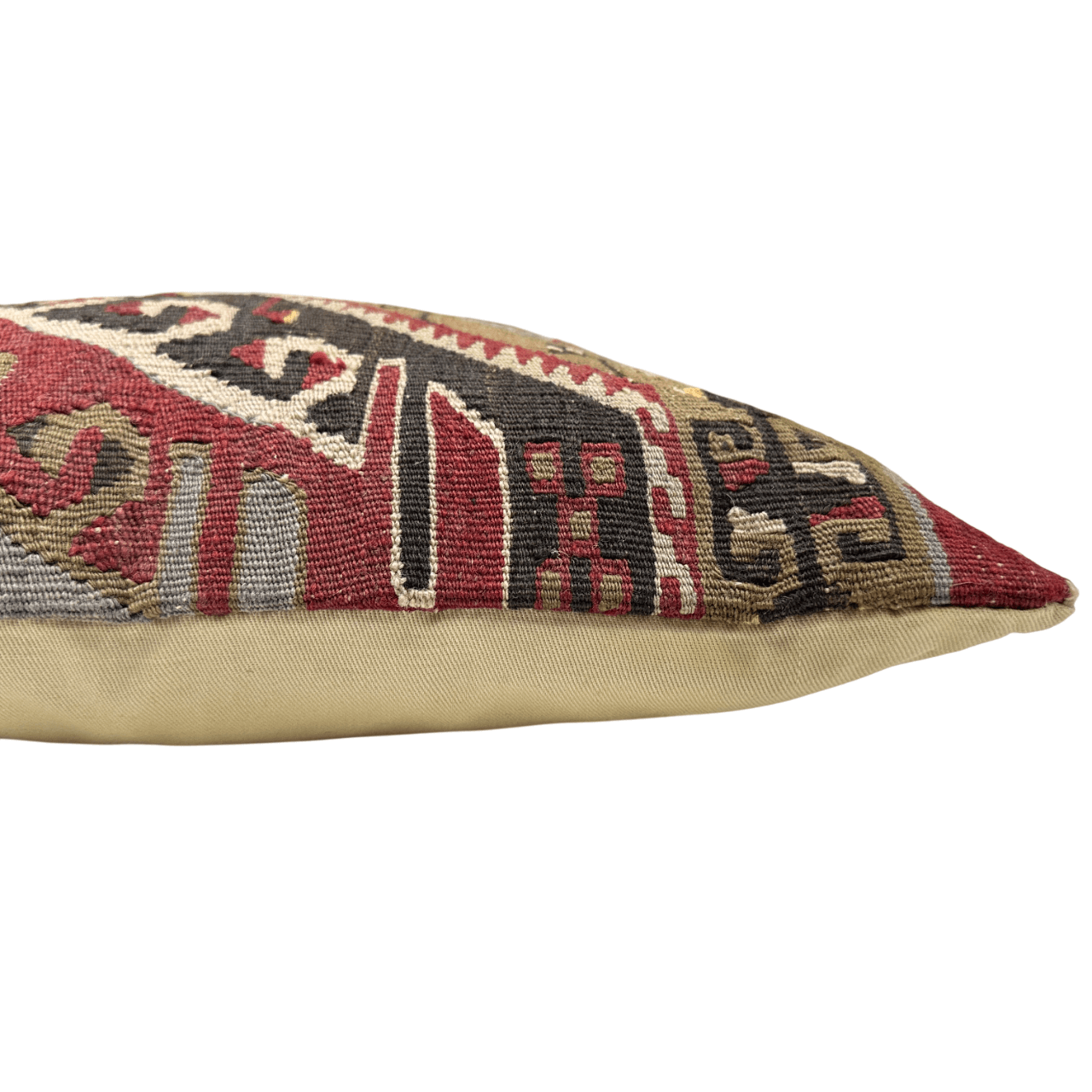 Wool Kilim Flat Weave Pillow 13"x18"