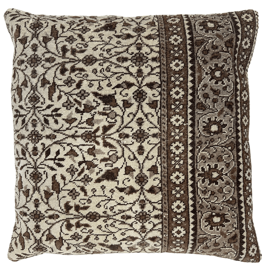 Gray Turkish Overdye Pillow 24"x24"