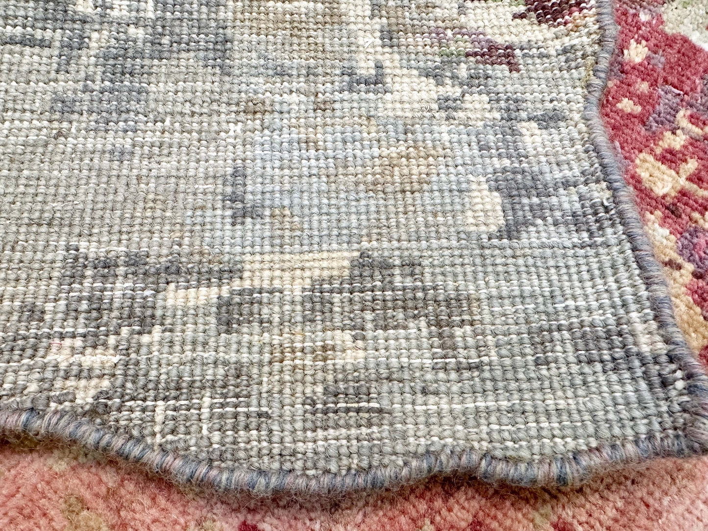 Scalloped Edge Contemporary (3x5) purple/multicolor