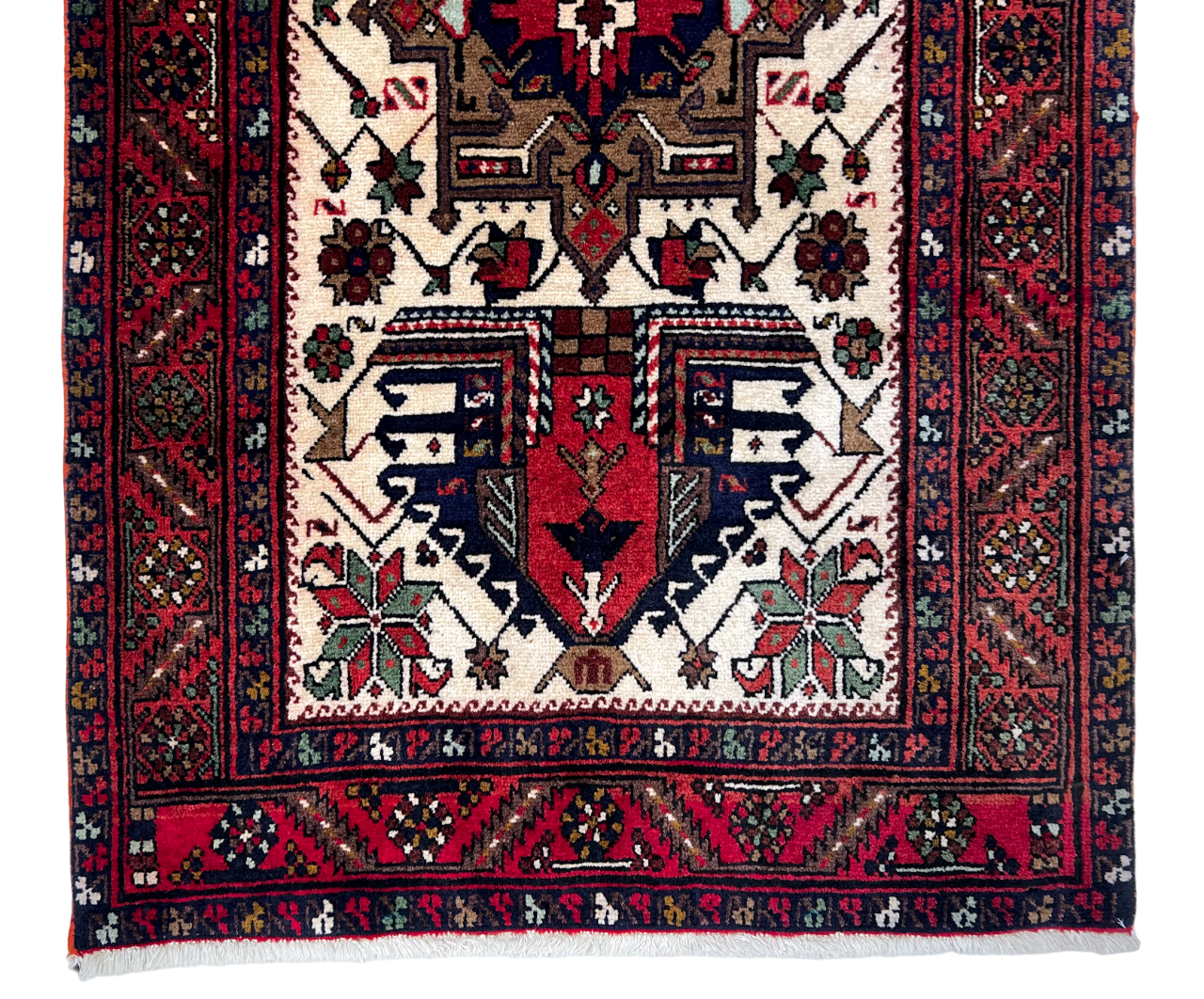 Persian Karajeh 3'01" x 14'05" ivo/red