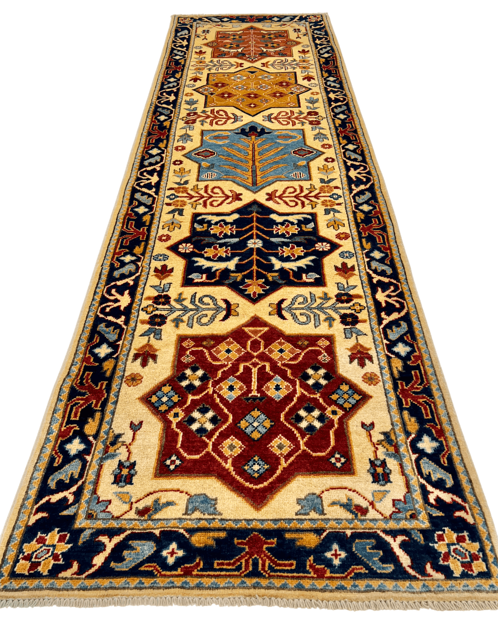 Kazak 2'10"x9'07" ivo/nav