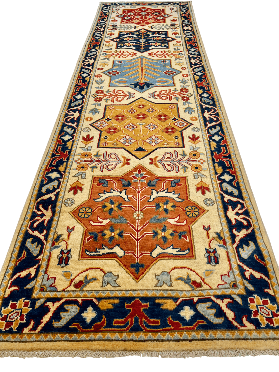 Kazak 2'10"x9'07" ivo/nav