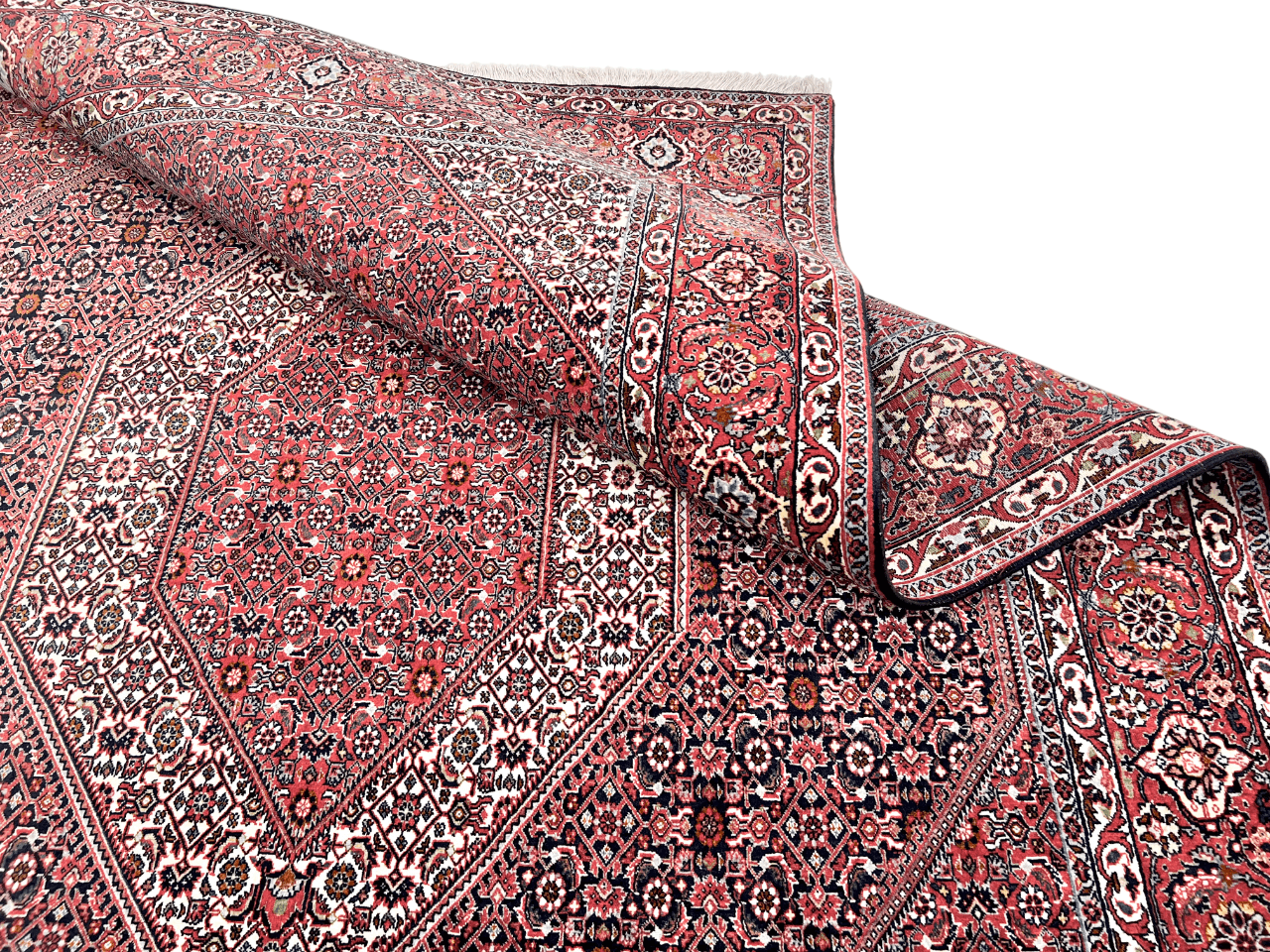 Bijar 6'07"x9'05" blu/red