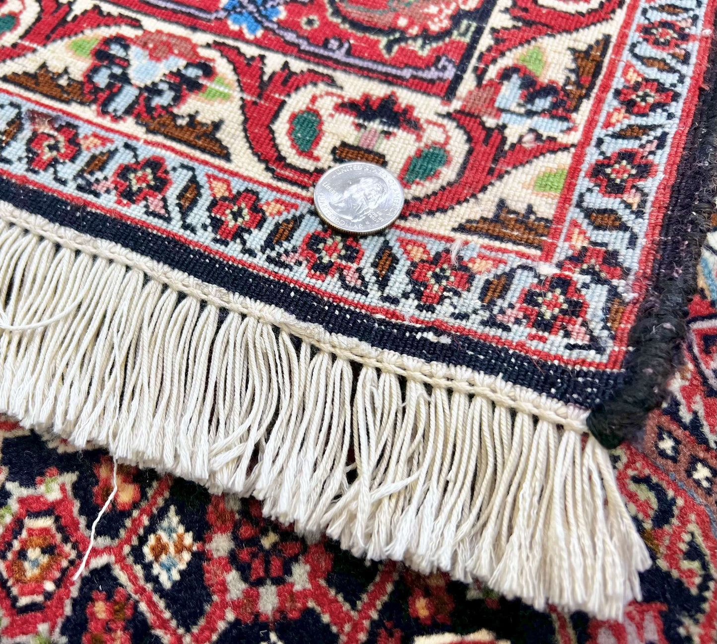 Bijar 6'07"x9'05" blu/red