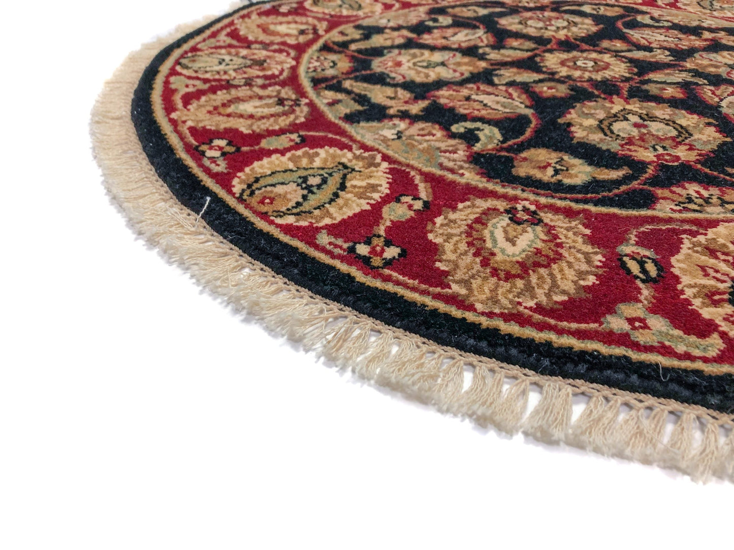 Indo-Persian blk/red 3' Round