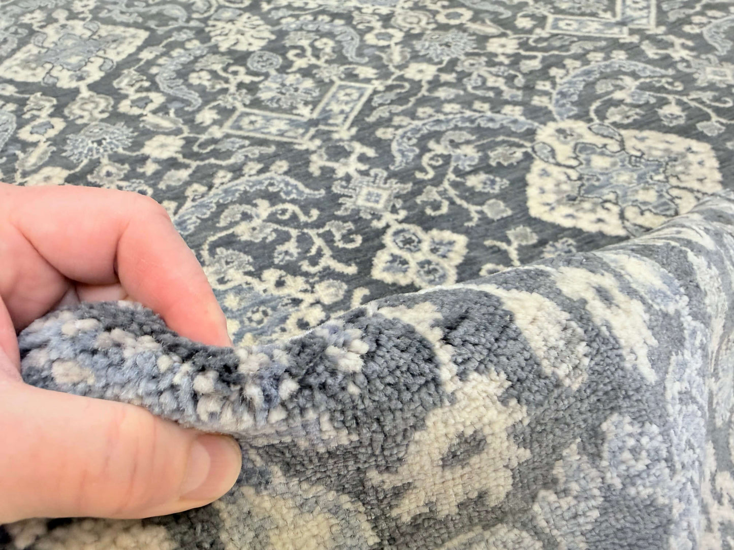 Transitional Design (6x9) dark gray/light blue