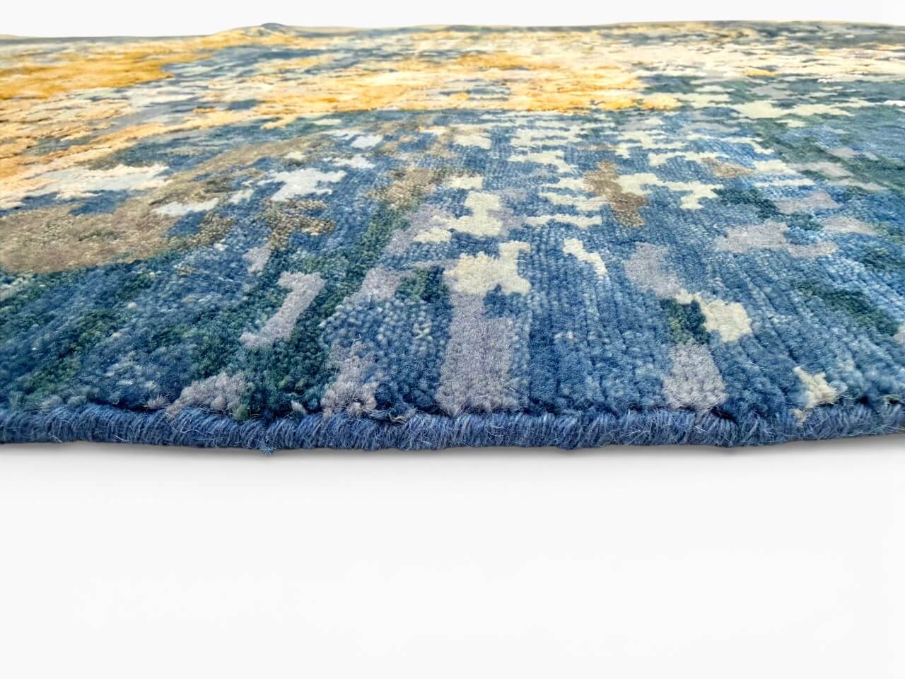 Contemporary Abstract (6x9) blue/gold