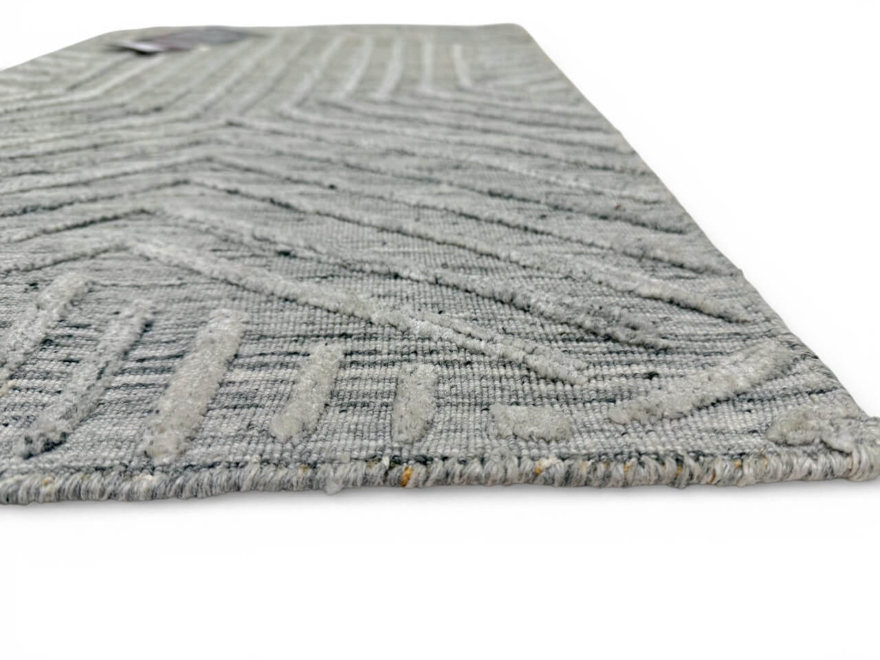 Textured High/Low wool/bamboo (2x3) gray