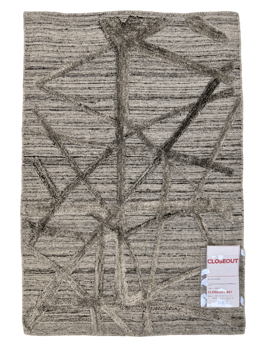 Textured High/Low bamboo (2x3) gray