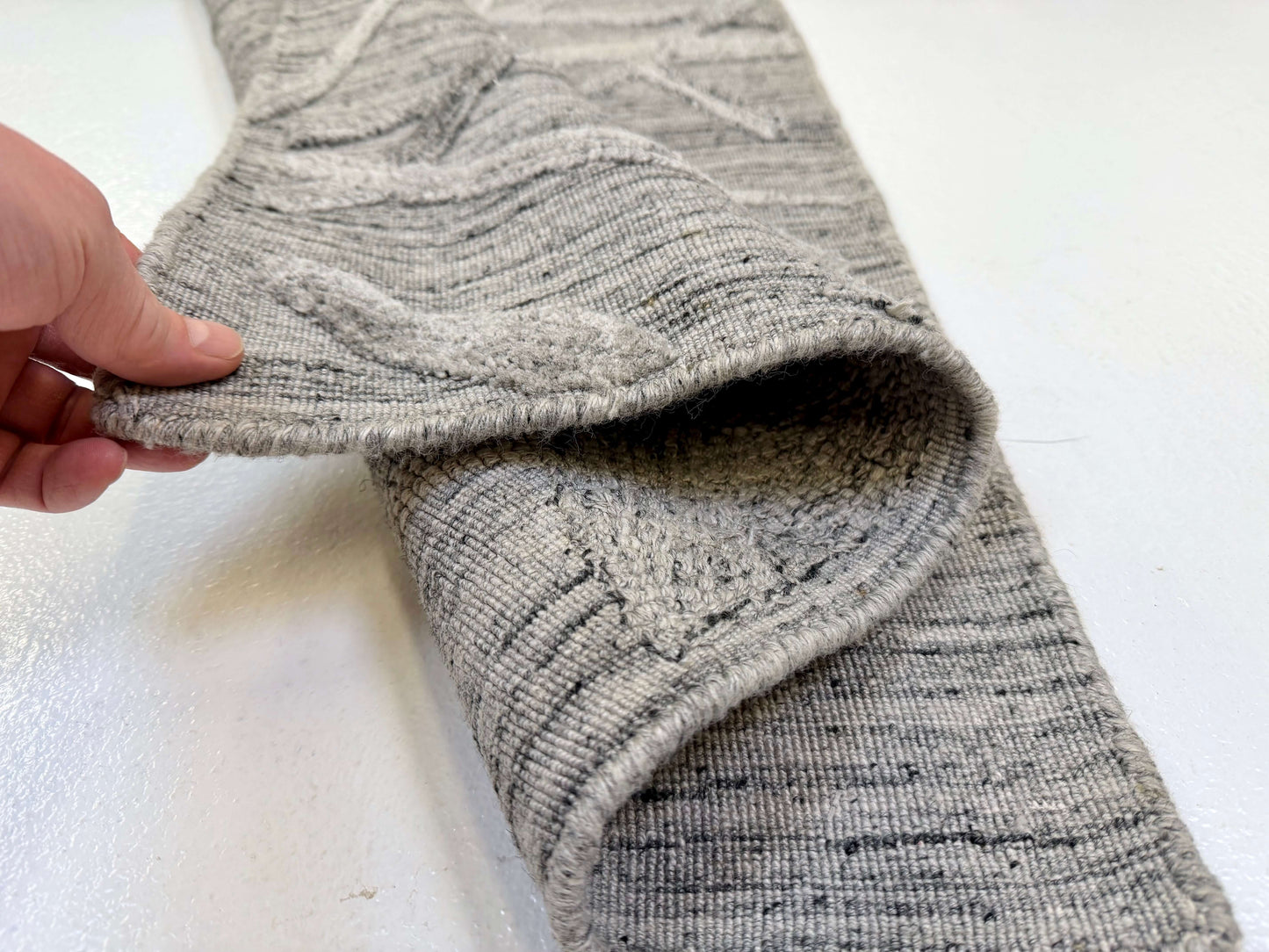 Textured High/Low bamboo (2x3) gray