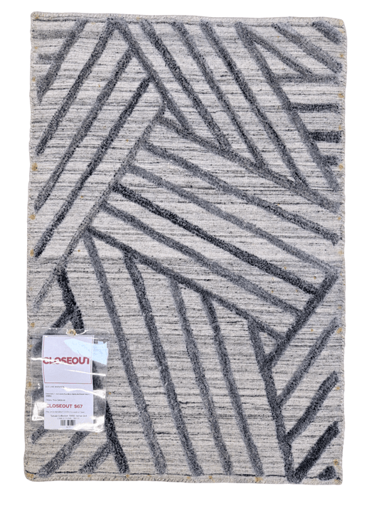 Textured High/Low (2x3) lt.gray/blue