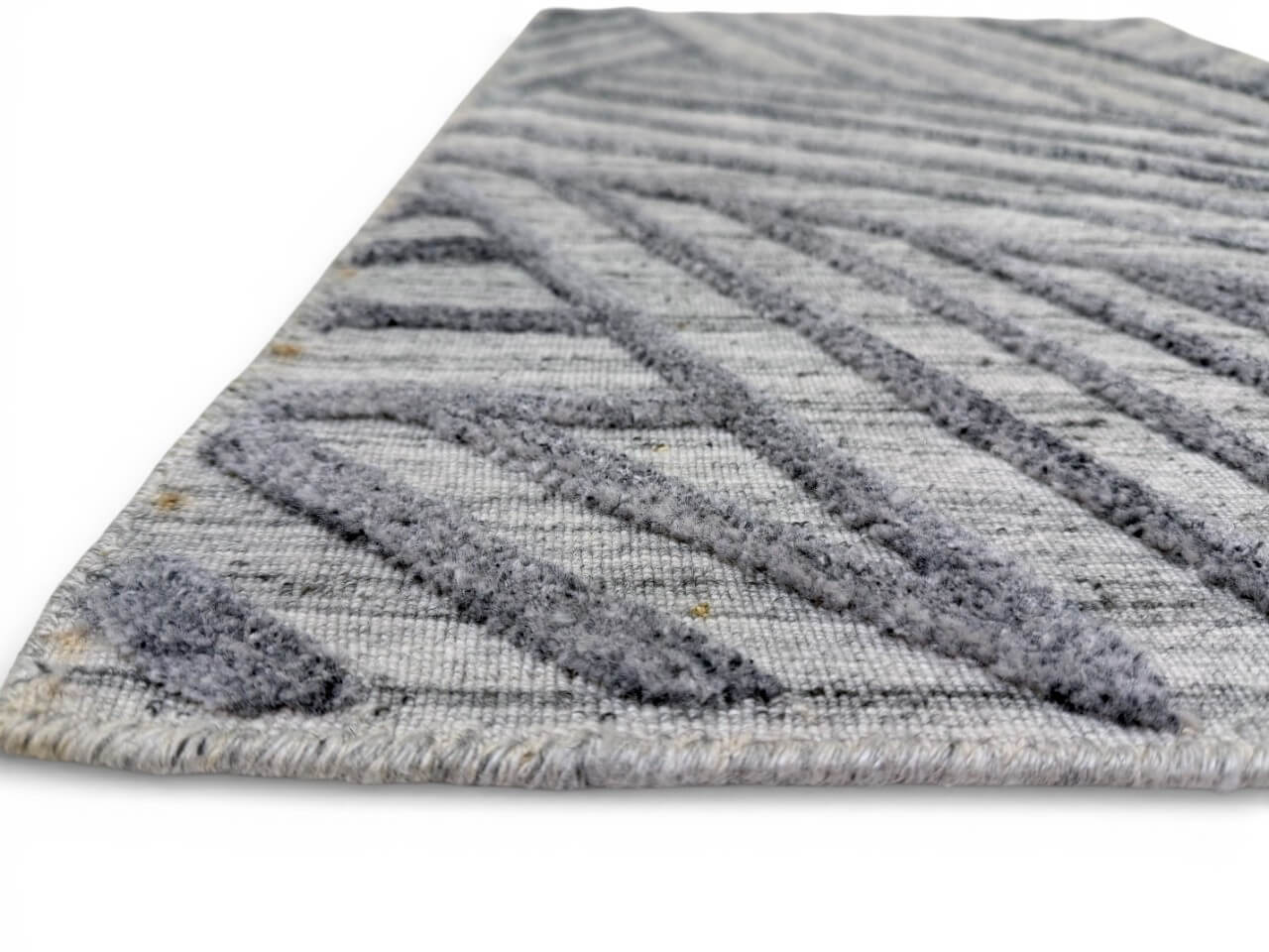 Textured High/Low (2x3) lt.gray/blue