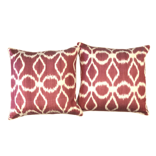 Silk Ikat Pillows (15" Sq)