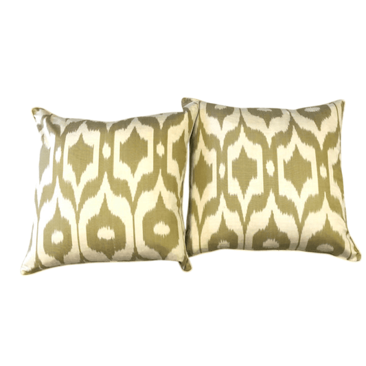 Silk Ikat Pillows (15" Sq)