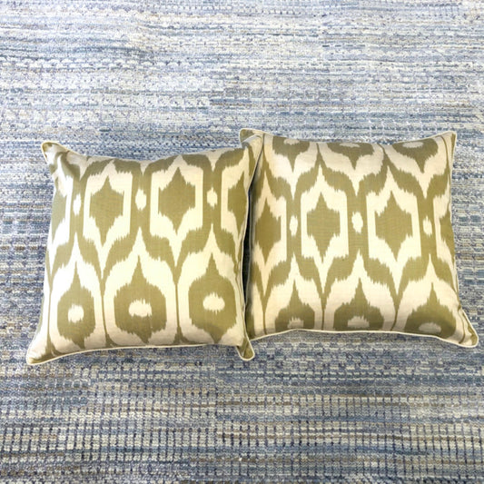 Silk Ikat Pillows (15" Sq)