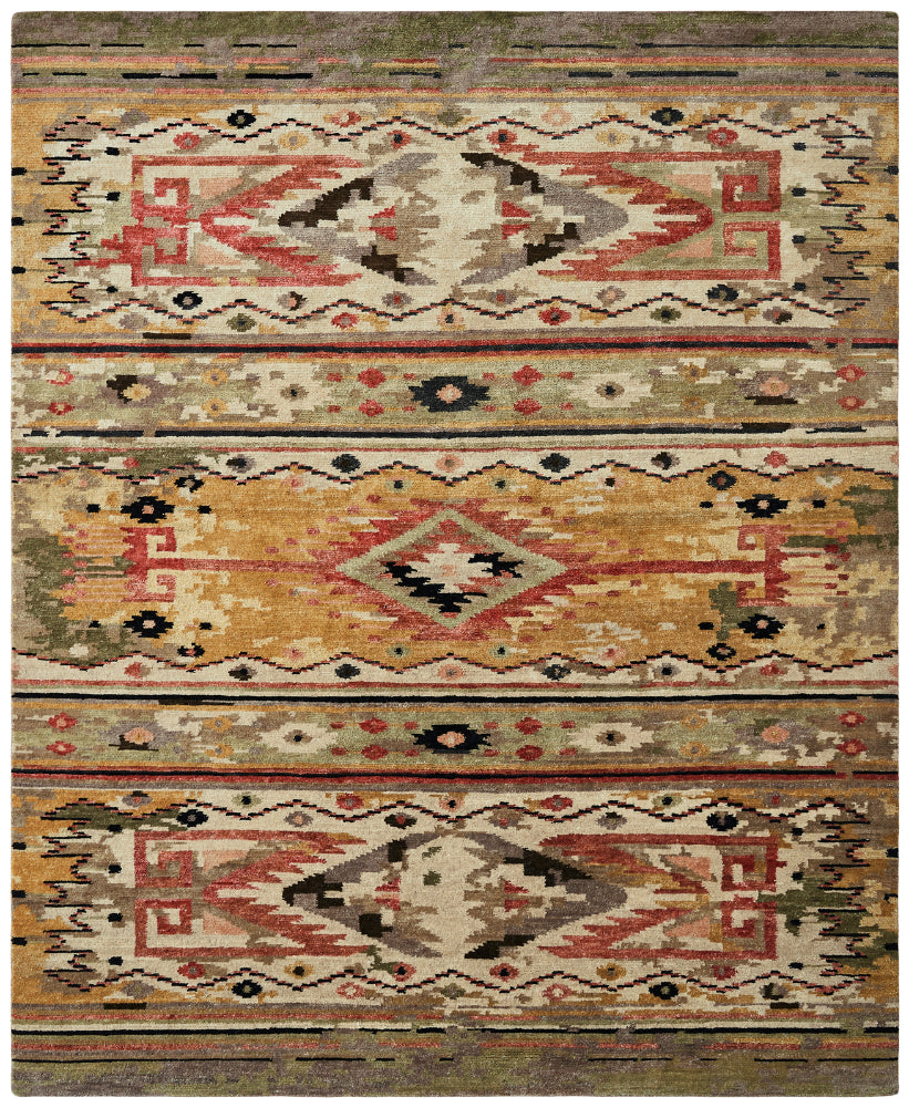 Mission Collection 17322 Gold/Green – Kirishian Rugs