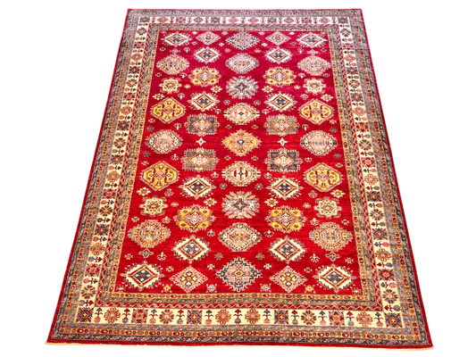 Super Kazak red/gold (10x14)