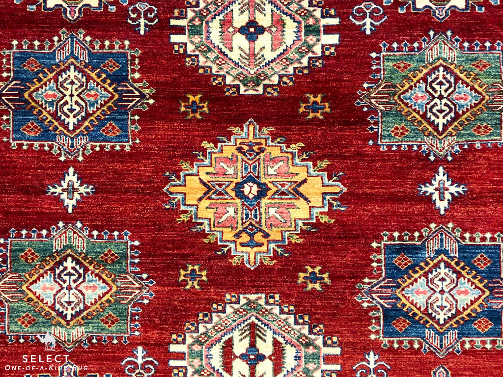 Super Kazak red/gold (10x14)