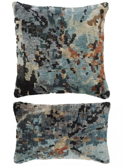 JOURNEY PREMIUM PILLOW COLLECTION - Multi Beige/Blue