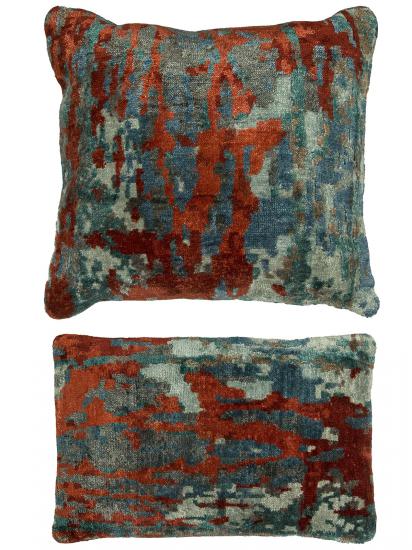 JOURNEY PREMIUM PILLOW COLLECTION - Multi Blue / Scarlet